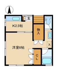 秋山ハイツの物件間取画像